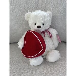 Hallmark Plush From My Heart Stuffed Soft Teddy Bear Trinket Bag Valentine NEW